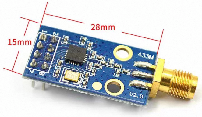 CC1101 Wireless Module size